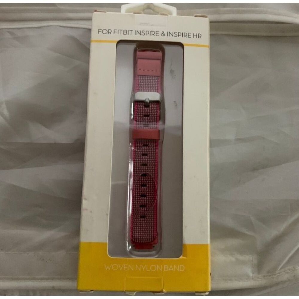 Fitbit Inspire & Inspire HR Pink Woven Nylon Band *New*